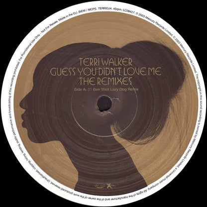 Terri Walker : Guess You Didn't Love Me (The Remixes) (12", Single, Promo)