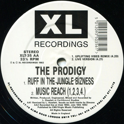 The Prodigy : Out Of Space (12", Single, RE)