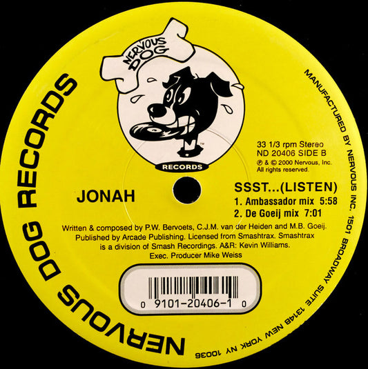 Jonah : Sssst...(Listen) (12")