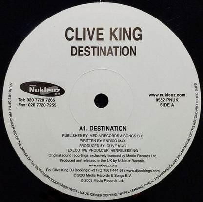 Clive King : Destination (12")
