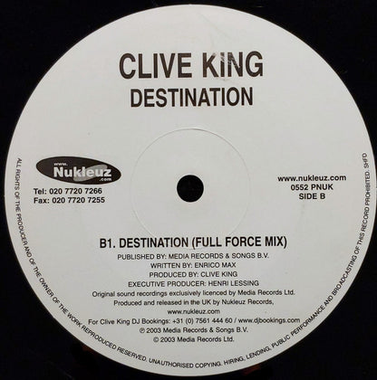 Clive King : Destination (12")