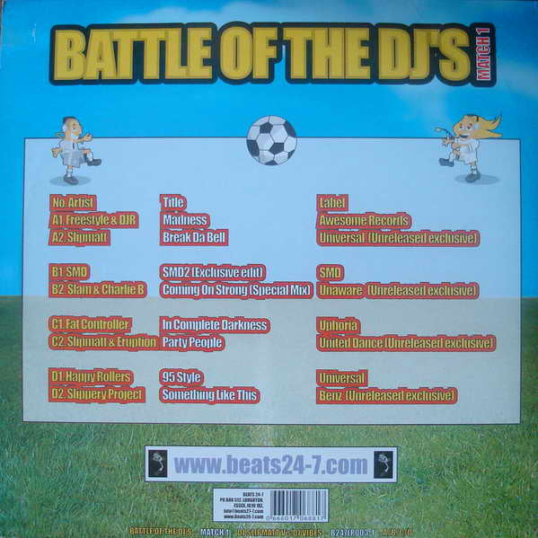 Slipmatt Vs Vibes* : Battle Of The DJ's Match 1 (2x12")
