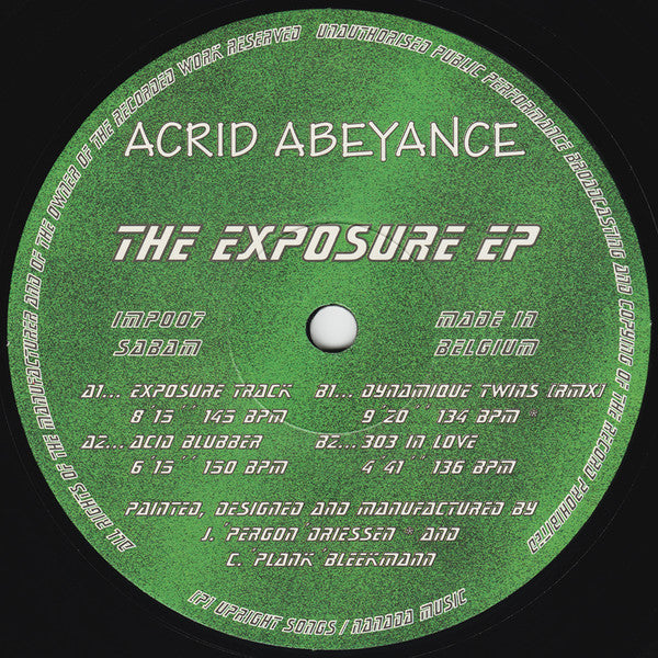 Acrid Abeyance : The Exposure EP (12", EP)