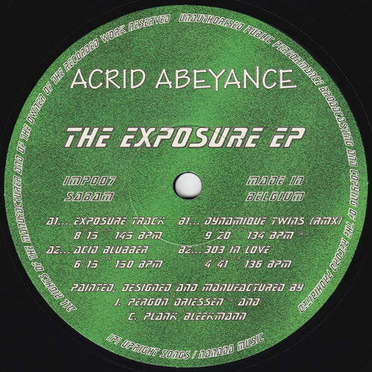 Acrid Abeyance : The Exposure EP (12", EP)