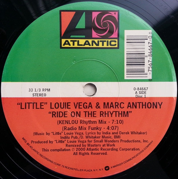 "Little" Louie Vega* & Marc Anthony : Ride On The Rhythm / Keep It Comin' Now (2x12", Ltd)