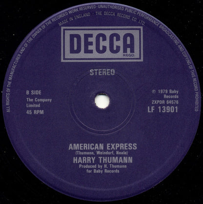 Harry Thumann : Underwater (12")