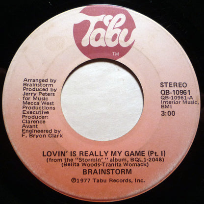 Brainstorm (5) : Lovin' Is Really My Game (7")