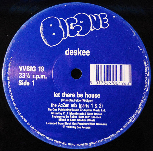 Deskee : Let There Be House (12")