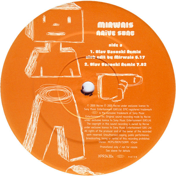 Mirwais : Naïve Song (12", Promo)