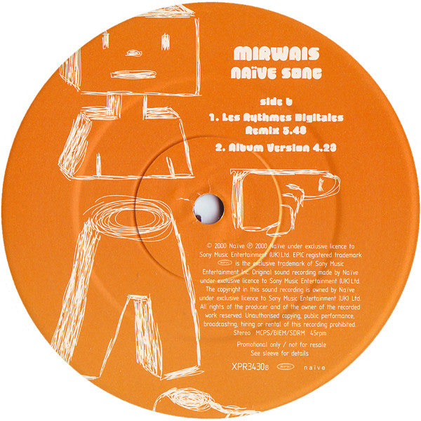 Mirwais : Naïve Song (12", Promo)