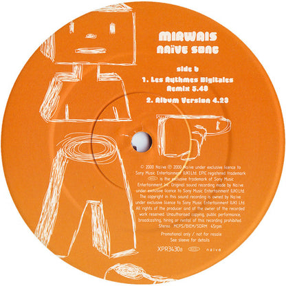 Mirwais : Naïve Song (12", Promo)