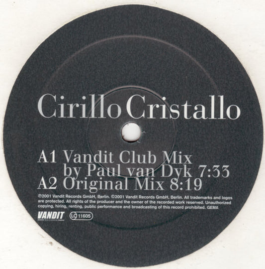 Cirillo : Cristallo (12")