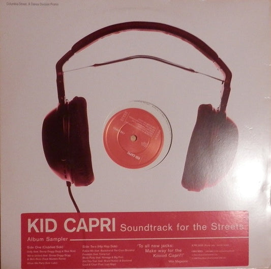Kid Capri : Soundtrack For The Streets - Album Sampler (12", EP, Promo, Smplr)