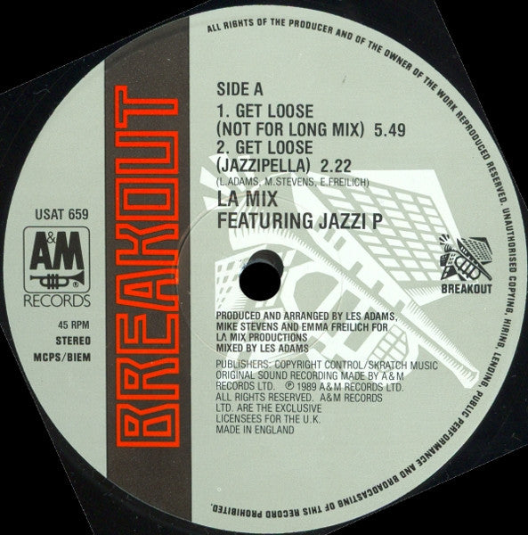 L.A. Mix Featuring Jazzi P : Get Loose (Not For Long Mix) (12")