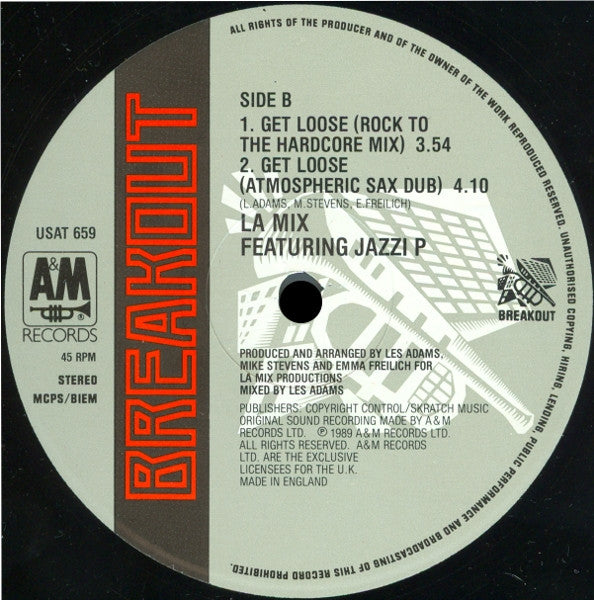 L.A. Mix Featuring Jazzi P : Get Loose (Not For Long Mix) (12")