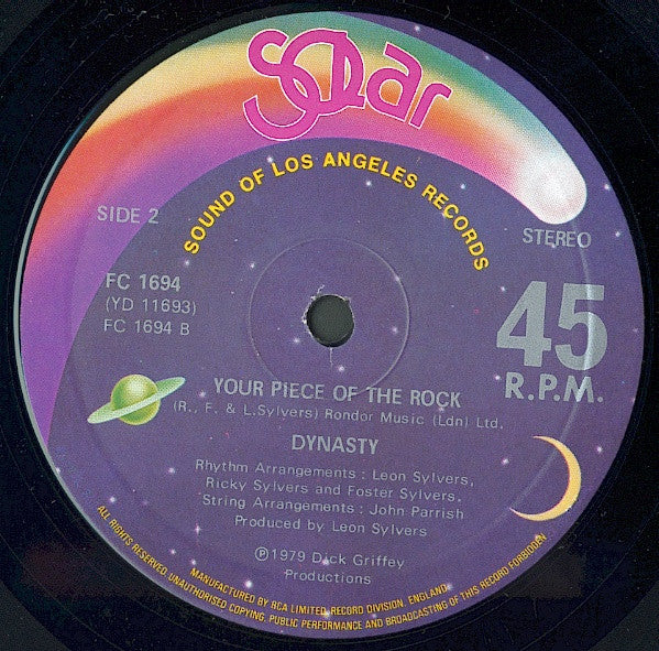 Dynasty : I Don't Want To Be A Freak (But I Can't Help Myself) (12", Single)