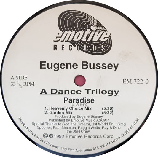 Eugene Bussey : A Dance Trilogy (12")