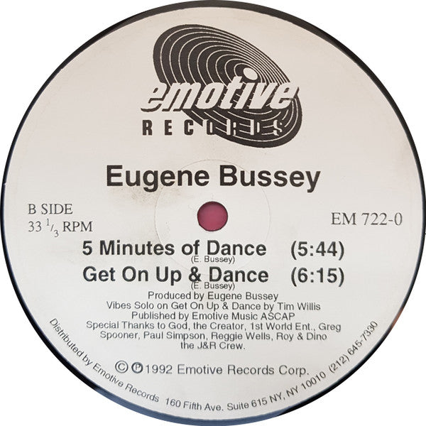 Eugene Bussey : A Dance Trilogy (12")