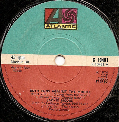 Jackie Moore : Both Ends Against The Middle (7", Single, Sol)