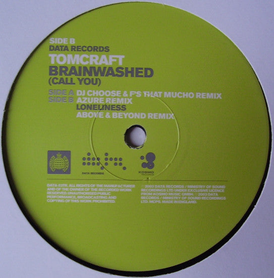Tomcraft : Brainwashed (Call You) (12")