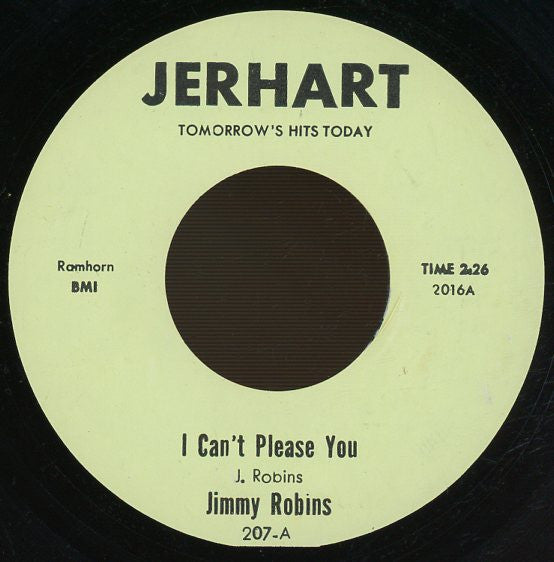 Jimmy Robins : I Can't Please You (7", Single, Pal)