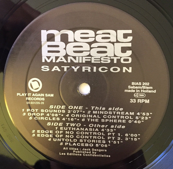 Meat Beat Manifesto : Satyricon (LP, Album + 12" + Ltd)