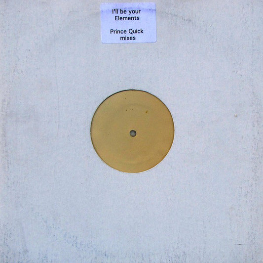 Robert Owens vs. Danny Tenaglia : I'll Be Your Elements (12", Unofficial, W/Lbl)