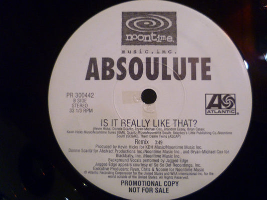 Absoulute : I Saw You (12", Promo)