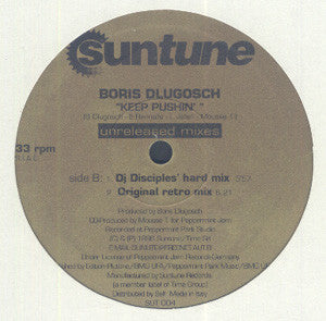 Boris Dlugosch : Keep Pushin' (Unreleased Mixes) (12")