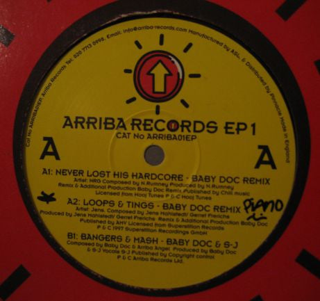 Various : Arriba Records EP1 (12", EP)