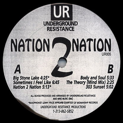 Underground Resistance : Nation 2 Nation (12")