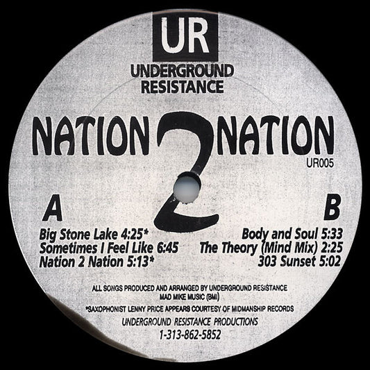 Underground Resistance : Nation 2 Nation (12")