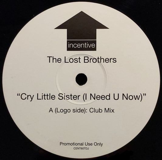 The Lost Brothers Featuring G Tom Mac : Cry Little Sister (I Need U Now) (12", S/Sided, Promo)