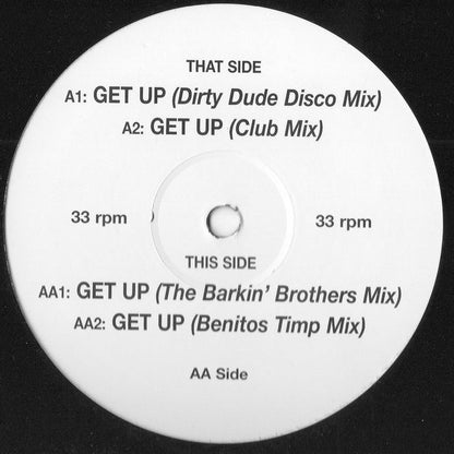 Disco Dude : Get Up (On The Dancefloor) (12", Promo)