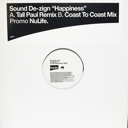 Sound De-zign : Happiness (12", Promo)