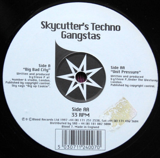 Skycutter : Big Bad City / Unit Pressure (12")