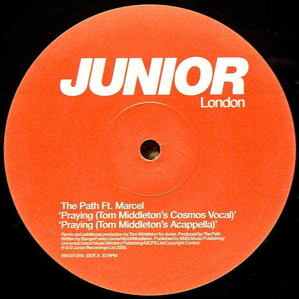 The Path Feat. Marcel* : Praying (Tom Middleton Remixes) (12")