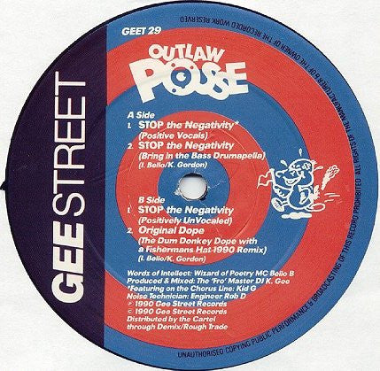 Outlaw Posse : Stop The Negativity (12", Single)