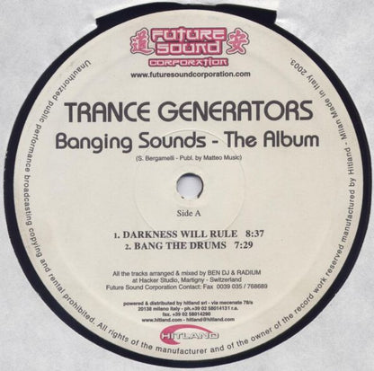 Trance Generators : Banging Sounds: The Album (2x12", Album, Gat)