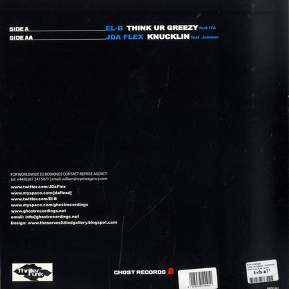 El-B / J Da Flex : Think Ur Greezy / Knucklin (12", Ltd)