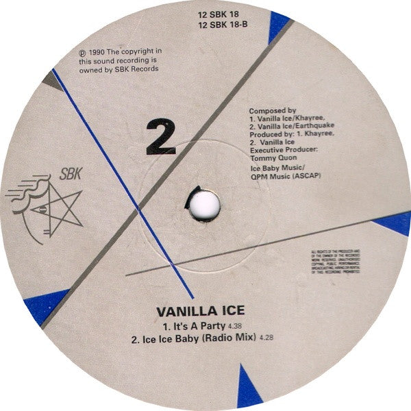 Vanilla Ice : Ice Ice Baby (12")
