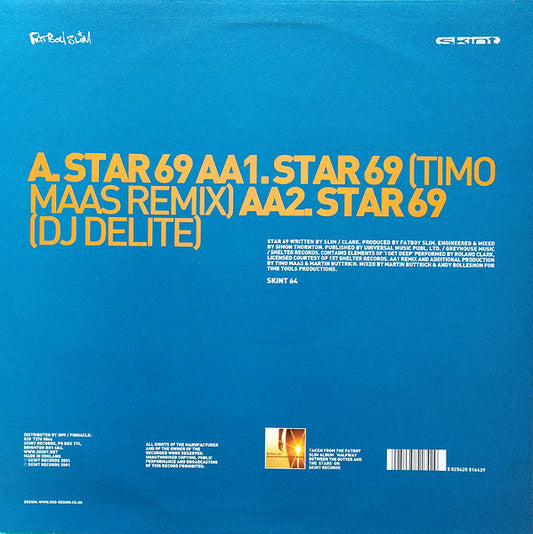 Fatboy Slim : Star 69 (What The F**k) (12")