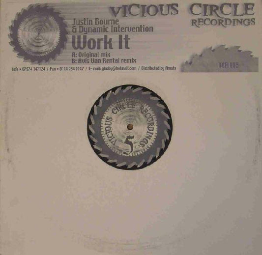 Justin Bourne & Dynamic Intervention : Work It (12")