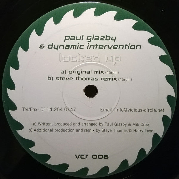 Paul Glazby & Dynamic Intervention : Locked Up (12")