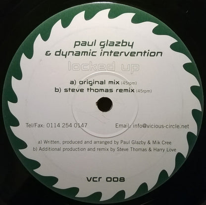Paul Glazby & Dynamic Intervention : Locked Up (12")