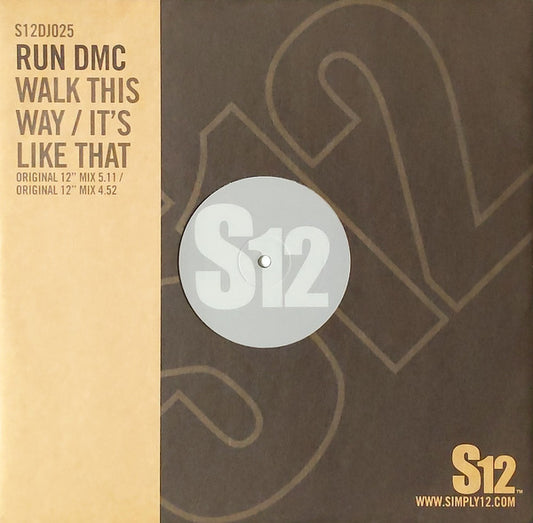 Run DMC* : Walk This Way / It's Like That (12", RE, RP)