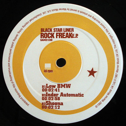 Black Star Liner : Rock Freak EP (12", EP, Promo)