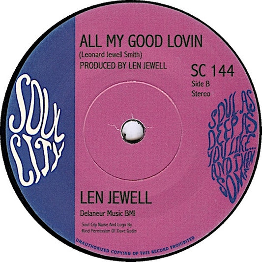 Len Jewell : Betting On Love / All My Good Lovin (7")