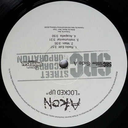 Akon : Locked Up (12", Single, Promo)