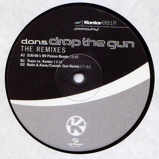 D.O.N.S. : Drop The Gun  (The Remixes) (12", Promo)
